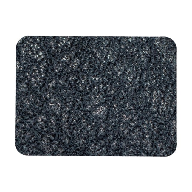 Vintage-Texturiertes schwarzes Leder Magnet (Horizontal)