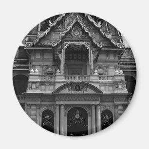 Vintage Thailand Bangkok Die Chakri-Gruppe Canvas Magnet