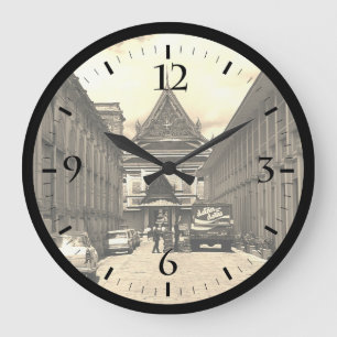 Vintage Thailand Bangkok Königspalast Postkarte En Große Wanduhr