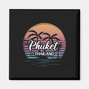 Vintage-Thailand-Urlaub-Reise-Asien-Thai-Strand P Magnet