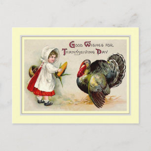 Vintage Thanksgiving Feiertagspostkarte