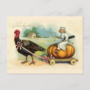 Vintage Thanksgiving Feiertagspostkarte