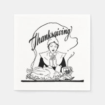 Vintage Thanksgiving-Gebet Weiß