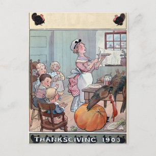 Vintage Thanksgiving-Postkarte Postkarte