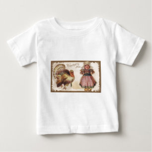 Vintage-Thanksgiving-Pute Baby T-shirt