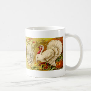 Vintage-Thanksgiving-Truthahn-Tasse Tasse