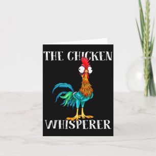 Vintage The Chicken Whisperer Lustige Männer Fraue Karte