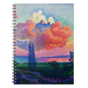 Vintage The Pink Cloud (1896) Gemälde Notizblock