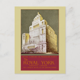 Vintage The Royal York Hotel Toronto Postkarte