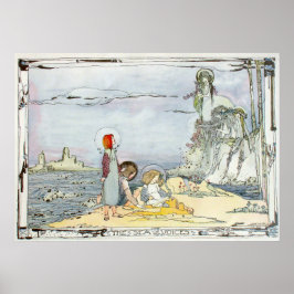 Vintage "The Sea Voices" von Jessie M. King Poster