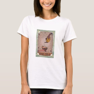 Vintage The Tea Tarot Hexenkessel und Teetasse Kar T-Shirt