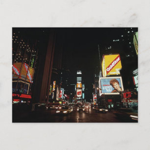 Vintage-Theater-Schilder am Times Square in New Yo Postkarte