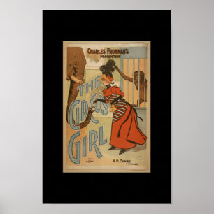 Vintage-Theaterplakate das Zirkusmädchen Poster
