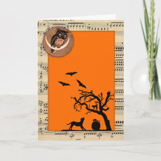 Vintage Themed Halloween-Karte Karte