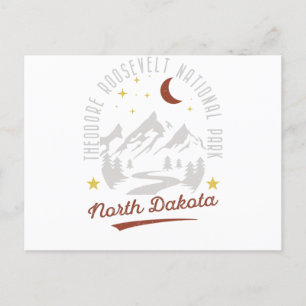 Vintage Theodore Roosevelt Nationalpark Norddakota Postkarte