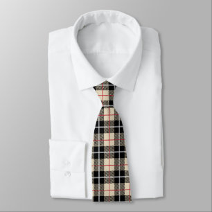 Vintage Thomson Kamel-Tartan-Karo-Muster Krawatte