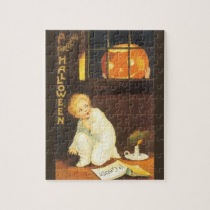 Vintage Thrilling Halloween von Ellen Clapsaddle Puzzle