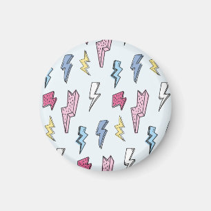 Vintage-Thunder-Nahtlos-Illustration Magnet