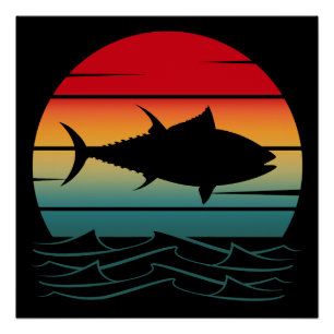 Vintage Thunfisch Poster