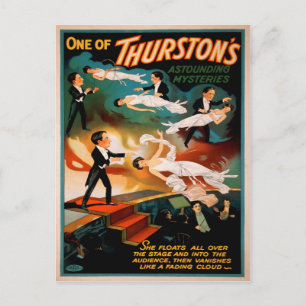 Vintage Thurston Magic Poster Postkarte