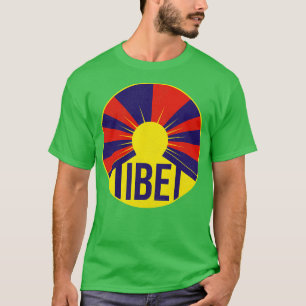 Vintage Tibet-Flagge Tourist Souvenir T-Shirt