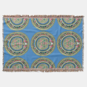 Vintage tibetischer tantrischer Buddhismus-Mandala Decke