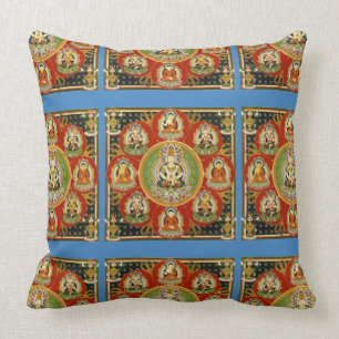 Vintage Tibetischer Tantrischer Buddhismus Mandala Kissen