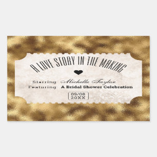Vintage Ticketbridal Rechteckiger Aufkleber