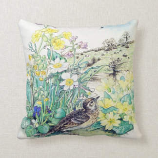 vintage Tiere englische Landschaft Kissen