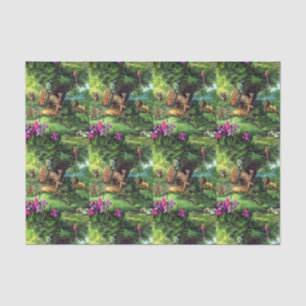 Vintage Tiere Seidenpapier