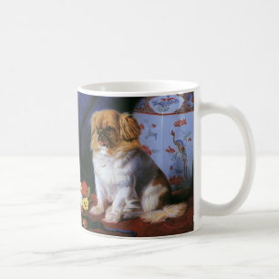 Vintage Tiere, Spielzeug-Pekingese Welpenhund Kaffeetasse