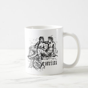 Vintage-Tierkreiszeichen Zwillinge Kaffeetasse