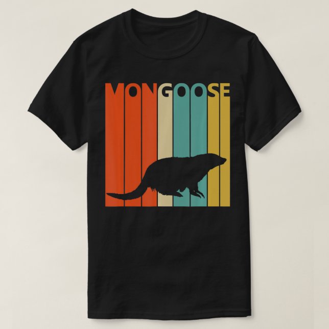 Vintage Tiermongodrucke T-Shirt (Design vorne)