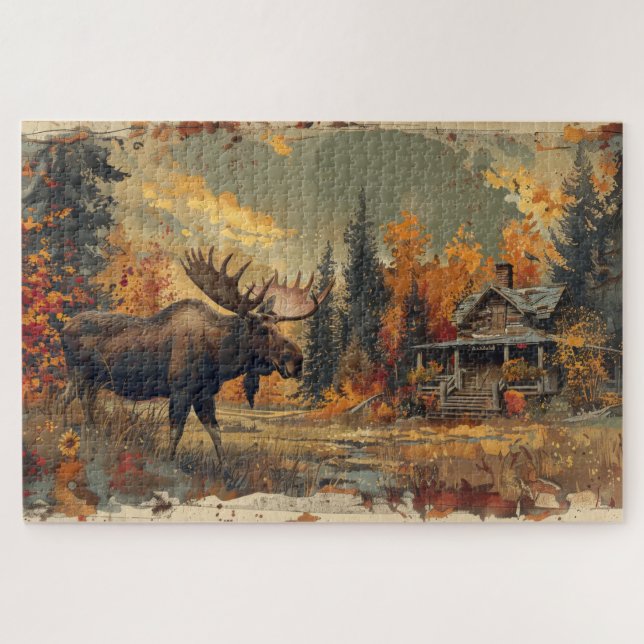Vintage Tierszenen Jigsaw Puzzle (Horizontal)