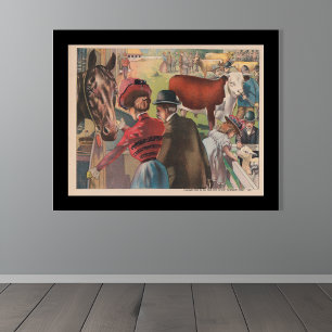 Vintage Tierzucht Ephemera Poster