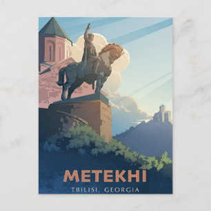 Vintage Tiflis Georgien Gebäude Stadtscape Postkarte