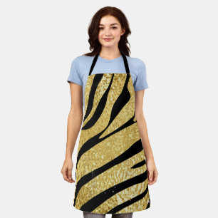 Vintage Tiger Print Schürze - Stilvolle Küche Attr