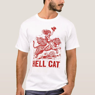 Vintage-Tiger-Reiter-Grafik Vintage-Tattoo-Art-Sti T-Shirt