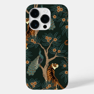 Vintage Tiger und Pfau Case-Mate iPhone 14 Pro Hülle