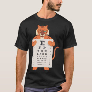 Vintage Tigers Baby Tiger Eye Chart Künstlerische  T-Shirt