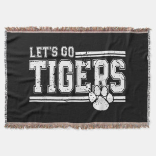 Vintage Tigers Schul-Sport-Name Retro Decke