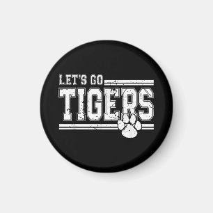 Vintage Tigers Schul Sport Name Retro Magnet