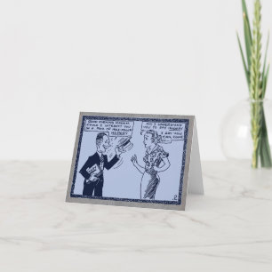 Vintage "Tijuana Bibel" Faltkarte Dankeskarte