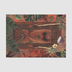 Vintage-Tiki-Aloha-Hawaiian-Luau-Geburtstagsfeier Seidenpapier