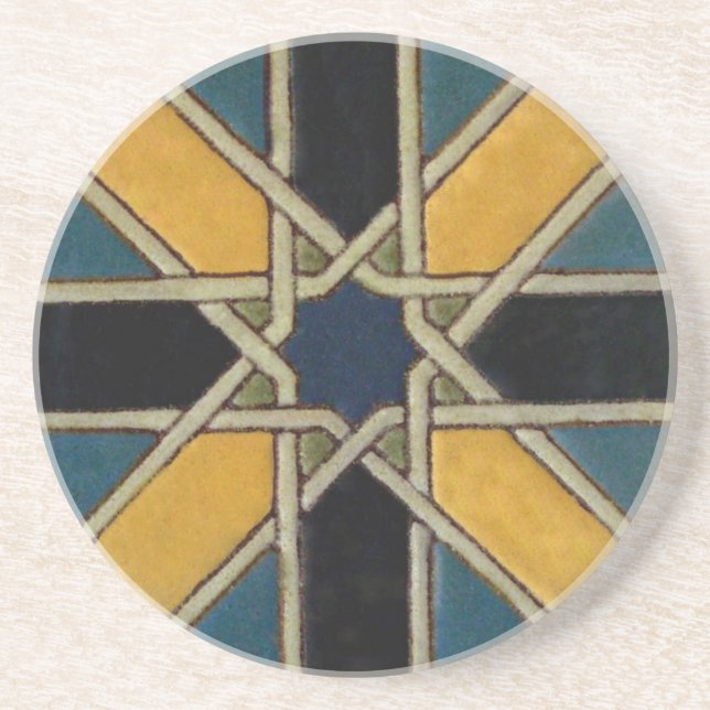 Vintage Tile Sandstein Untersetzer (Vorne)