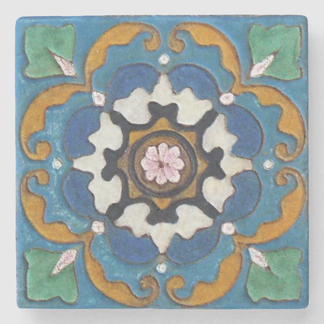 Vintage Tile Steinuntersetzer (Vorderseite)