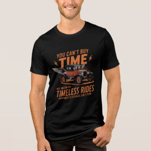 Vintage Time Traveler T-Shirt. Tri-Blend Shirt