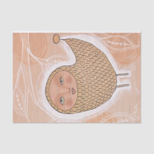 Vintage Tintenpatrone Seidenpapier (Vorderseite)