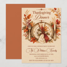 Vintage-Tischdekoration zum Thanksgiving-Dinner