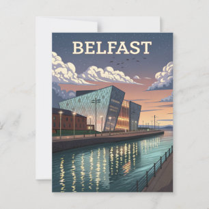 Vintage Titanic Belfast Reise Postkarte
